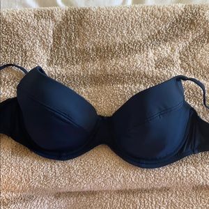 We Wore What Lydia Navy Swimsuit Top